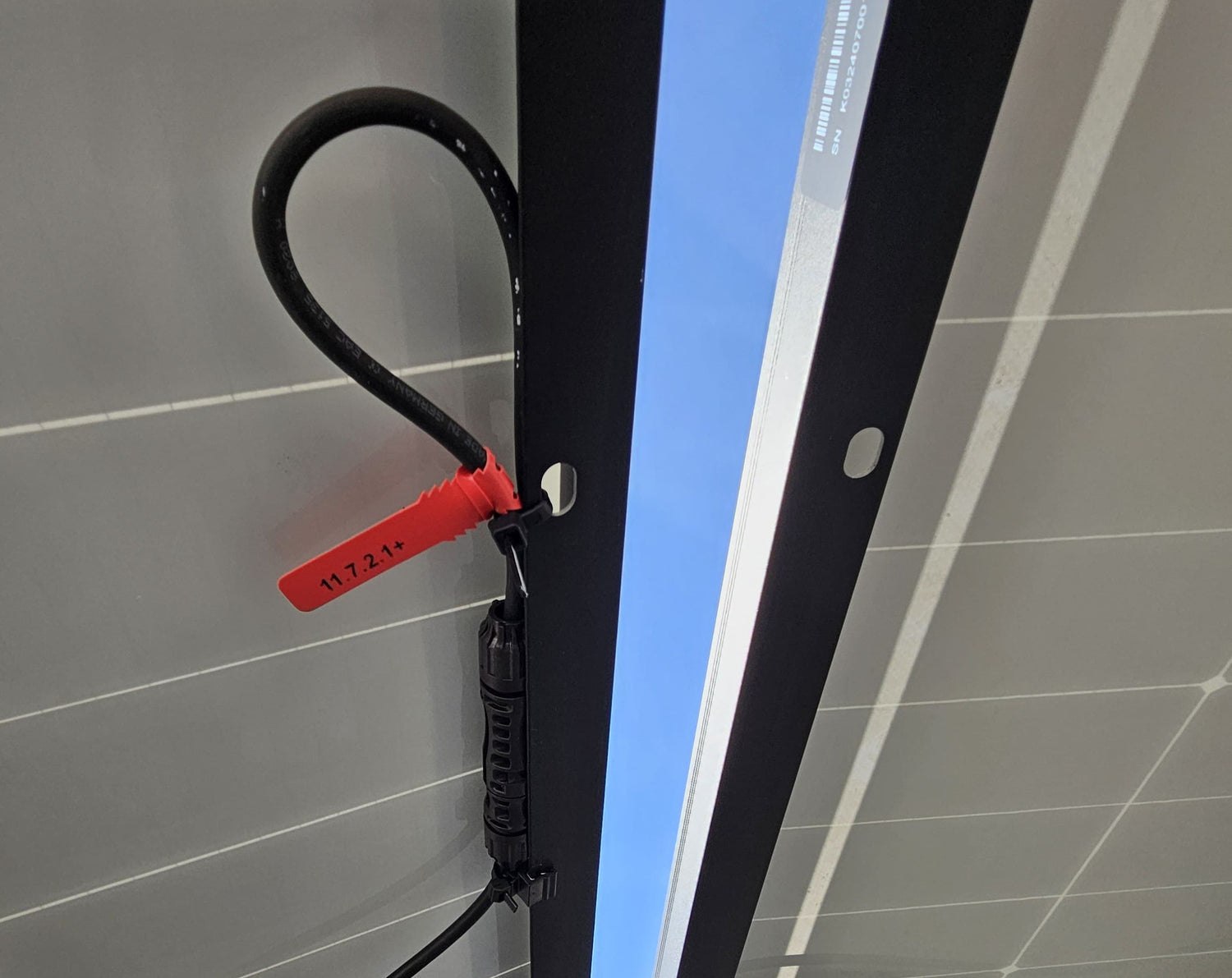 DC-String Kabel Beschriftung