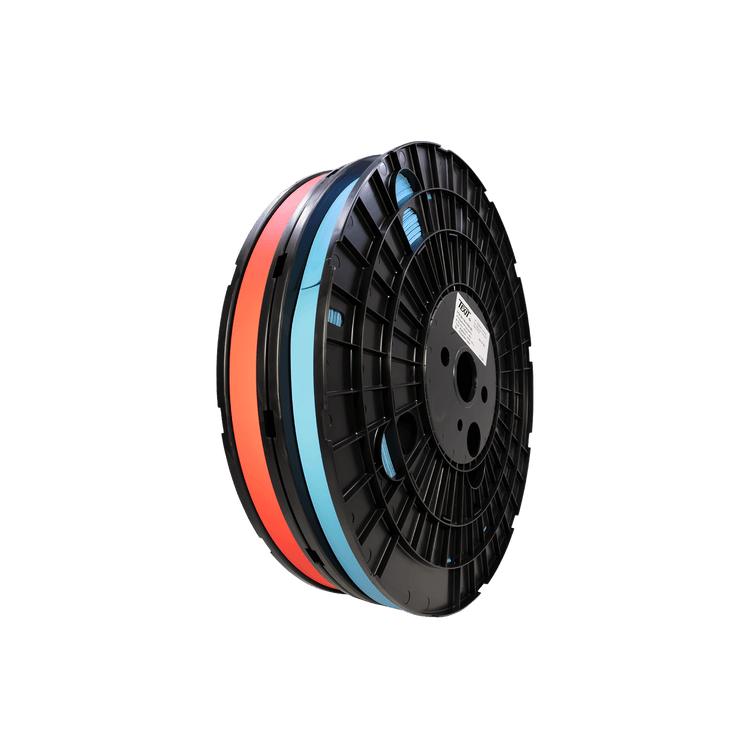 Znacznik HTX-C3, bez końca (duża rolka), czerwono-niebieski