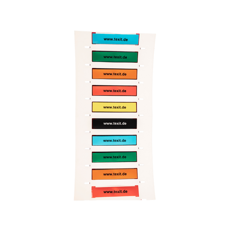 HTX-RS0 Heat shrink markers, assembled, various colours