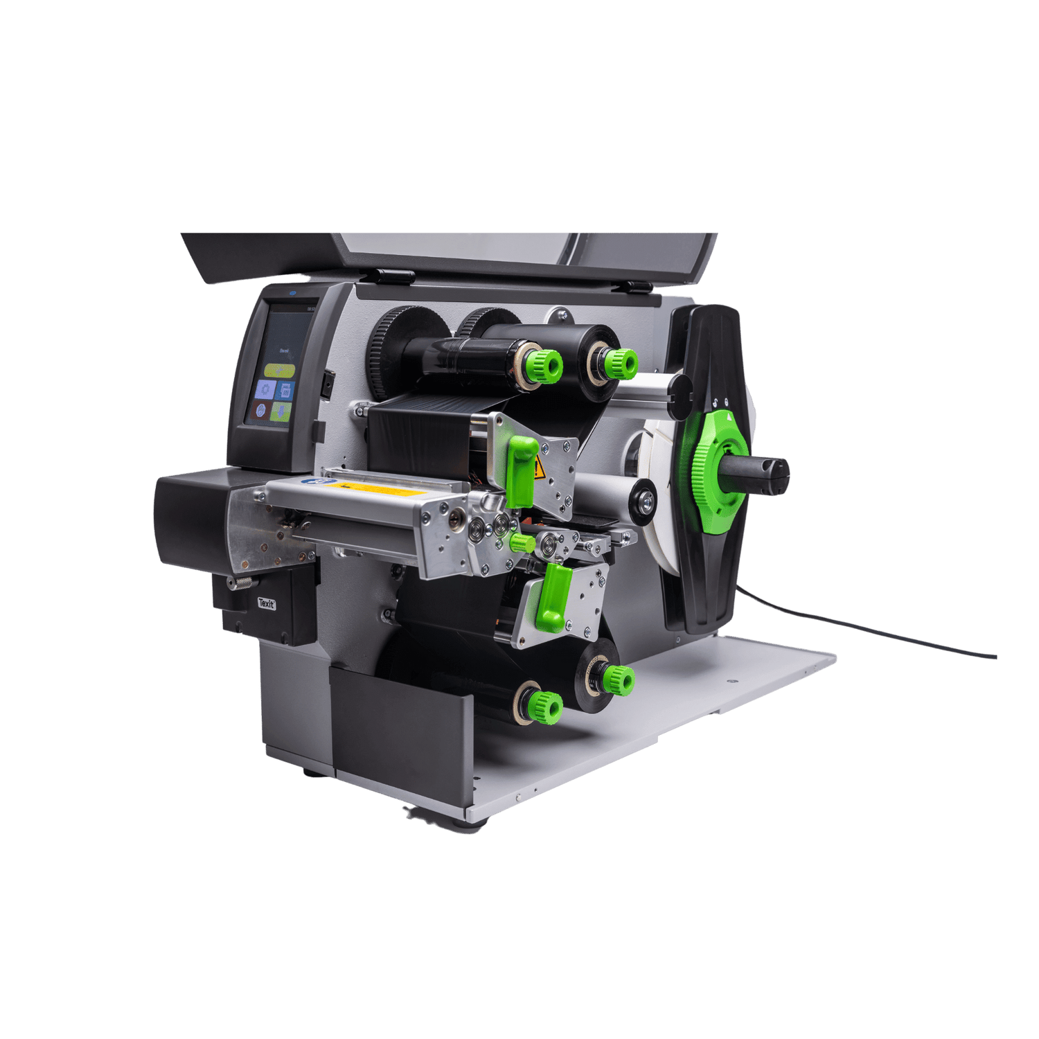 Texit thermal transfer printer with perforation knife