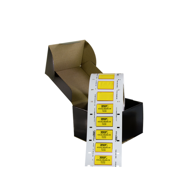 HTX-S3 Schrumpfschlauchmarkierer, konfektioniert, auf Rolle, in Box