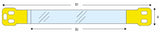 Cable labeling tags dimensions
