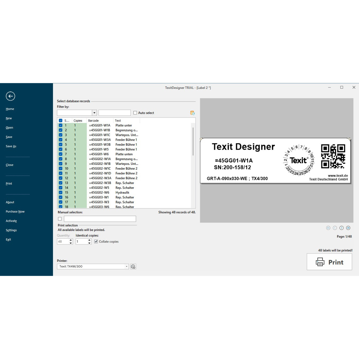 Texit Programming Etiketten Software | Texit Designer 11 | Hier Kaufen