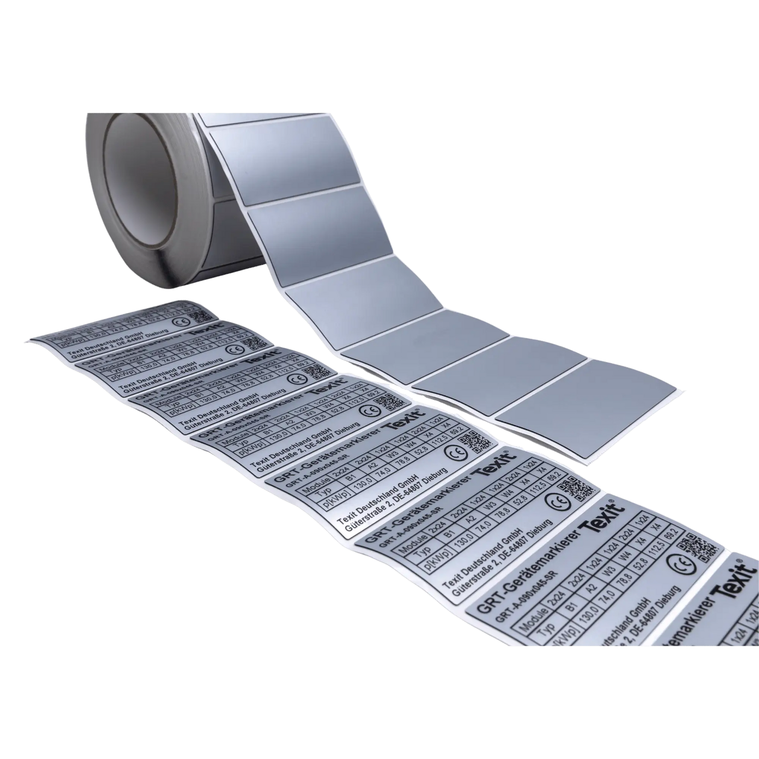 Identification plates Type plates