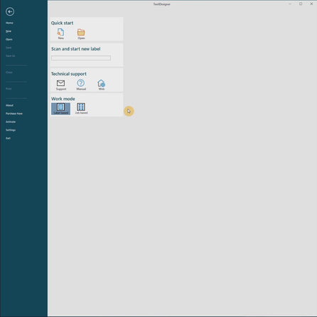 Etiketten Software