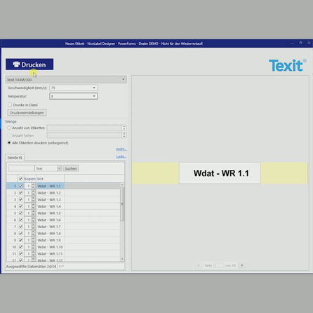 Texit Kabelmarker
