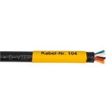 HTX-S3 Heat shrink marker, assembled, on heat shrink tubing
