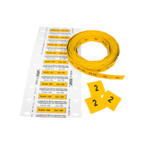 HTX-RS0 Heat shrink marker, assembled, on roll and tape