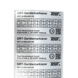 Typenschildetiketten