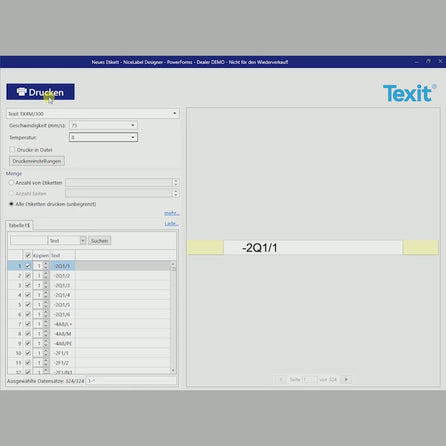 Multitex Kennzeichnungsträger Texit Aderkennzeichnung